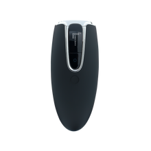 Load image into Gallery viewer, Lumilia Lux™ 2-in-1 IPL handset in black with silver trim — permanent hair reduction and skin rejuvenation technology approved for safe at-home use in South Africa and worldwide.
