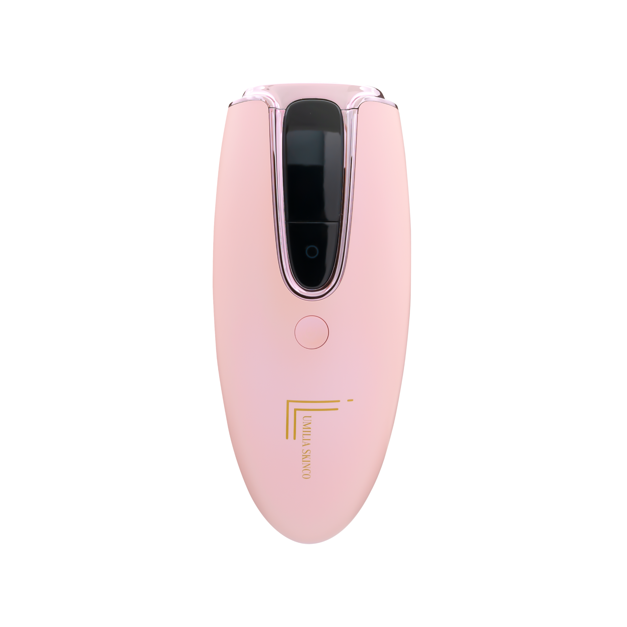 Lumilia Lux™ 2-in-1 IPL device in pink with rose gold trim — powerful at-home hair removal for all skin tones. FDA cleared and NRCS certified.