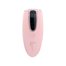 Load image into Gallery viewer, Lumilia Lux™ 2-in-1 IPL device in pink with rose gold trim — powerful at-home hair removal for all skin tones. FDA cleared and NRCS certified.

